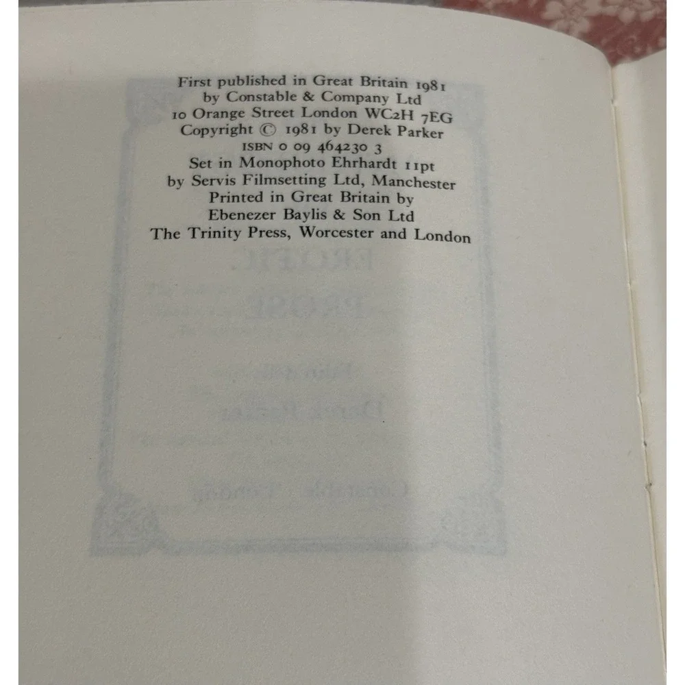 1981 An Anthology of Erotic Prose Derek Parker Hardcover Vintage Poetry Book